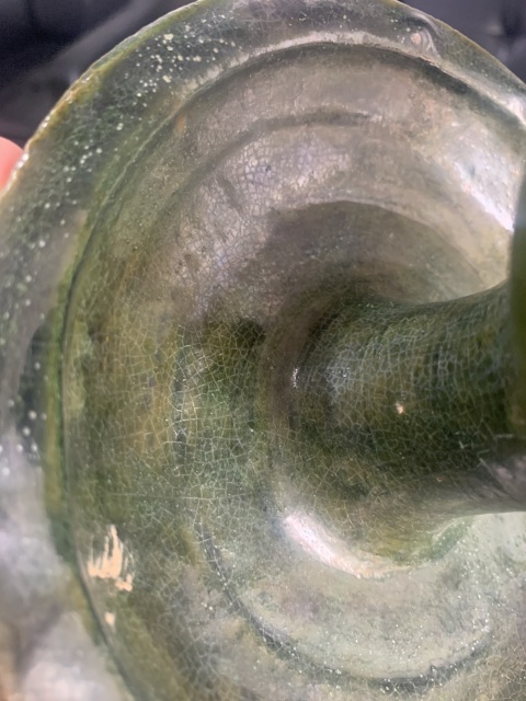 古玩陶瓷漢代綠釉博山爐拍賣，當前價格18000元