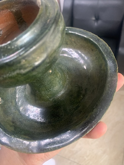 古玩陶瓷漢代綠釉博山爐拍賣，當前價格18000元