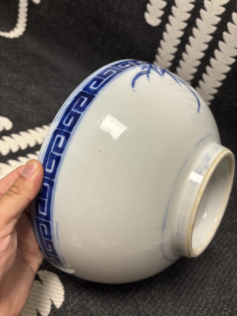 古玩陶瓷民國 青花花卉紋大碗拍賣，當(dāng)前價格3000元