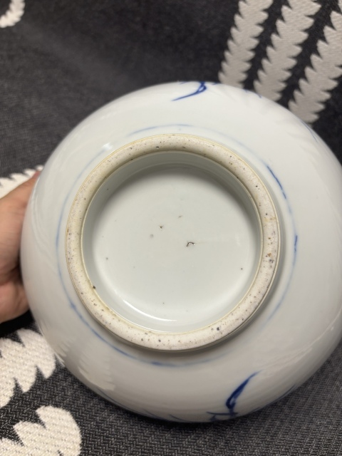 古玩陶瓷民國 青花花卉紋大碗拍賣，當(dāng)前價格3000元