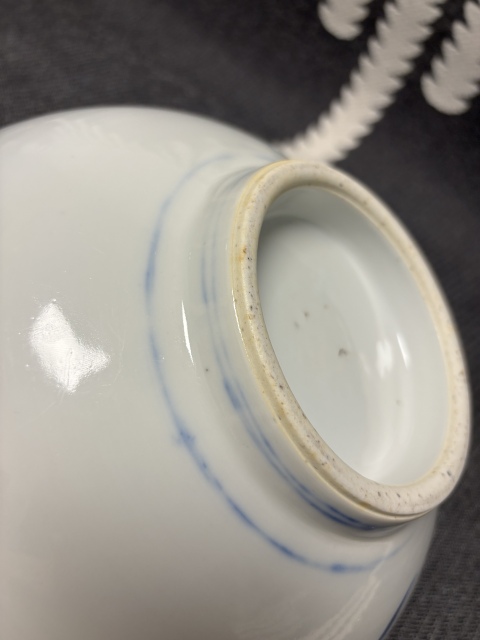 古玩陶瓷民國 青花花卉紋大碗拍賣，當(dāng)前價格3000元