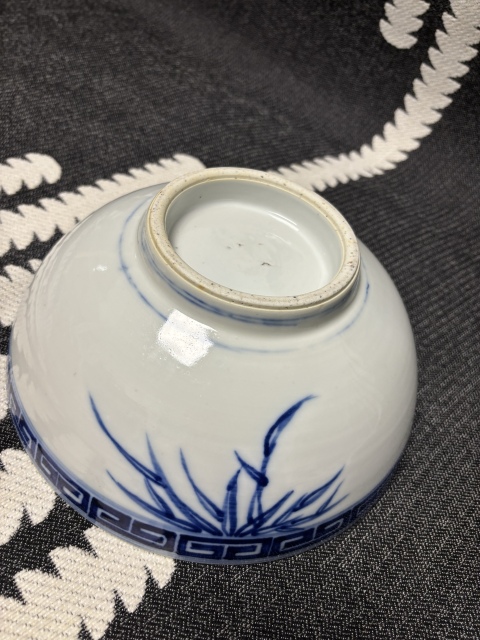 古玩陶瓷民國 青花花卉紋大碗拍賣，當(dāng)前價格3000元