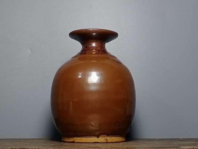 古玩陶瓷明代?紫金釉玉壺春拍賣，當前價格2300元