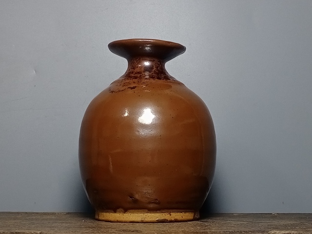 古玩陶瓷明代?紫金釉玉壺春拍賣，當前價格2300元