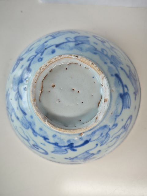 古玩陶瓷明中·青花海馬紋碗一對拍賣,當前價格6666元