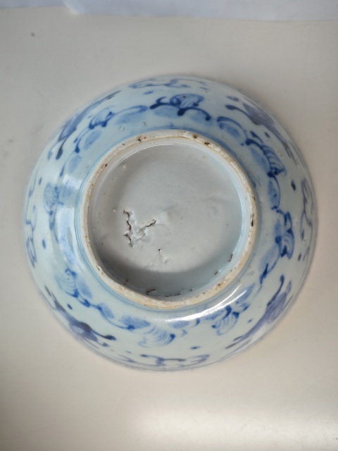 古玩陶瓷明中·青花海馬紋碗一對拍賣,當前價格6666元