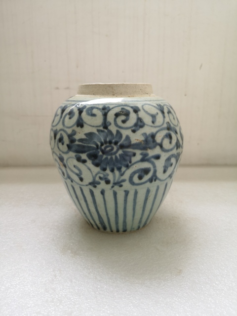 古玩陶瓷青花罐拍賣,當前價格680元