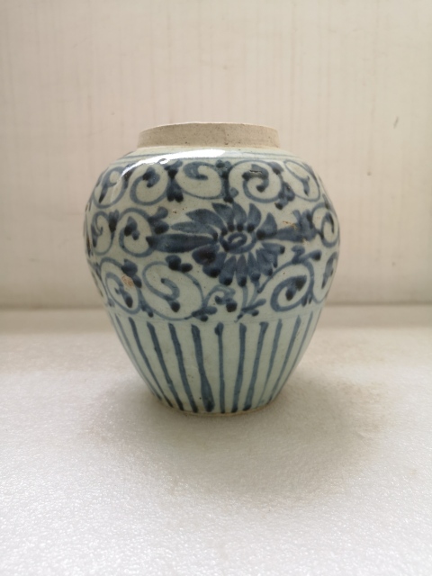古玩陶瓷青花罐拍賣,當前價格680元
