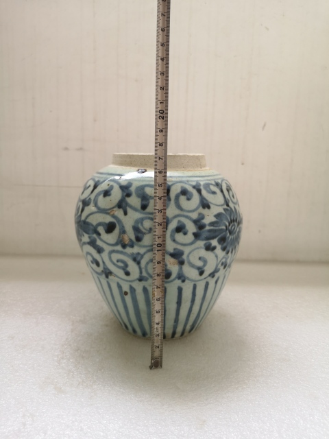古玩陶瓷青花罐拍賣,當前價格680元