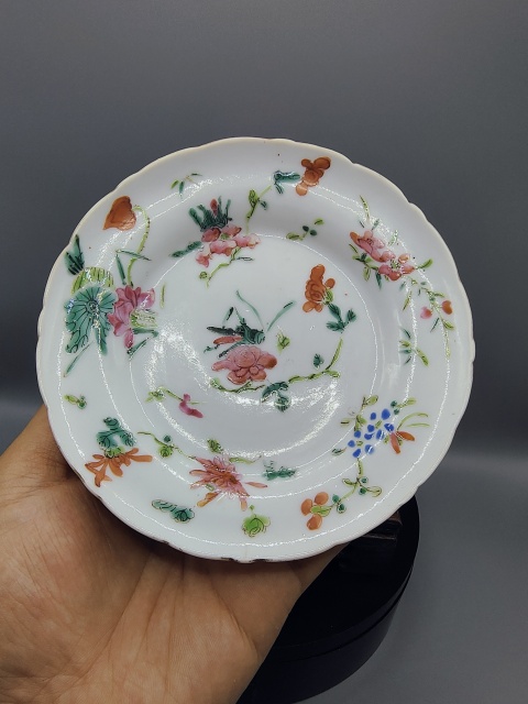古玩陶瓷道光年制精品?粉彩飛黃騰達紋花口盤拍賣，當前價格2200元