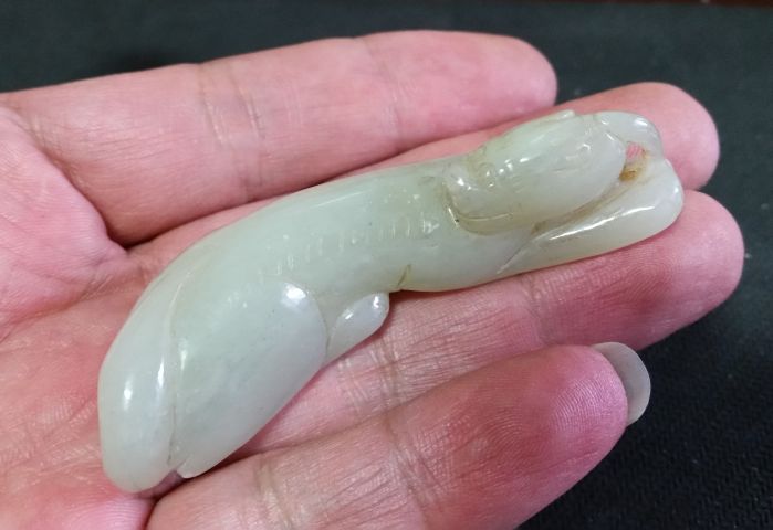 古玩玉器和田玉雕“瑞獸”拍賣,當前價格480元