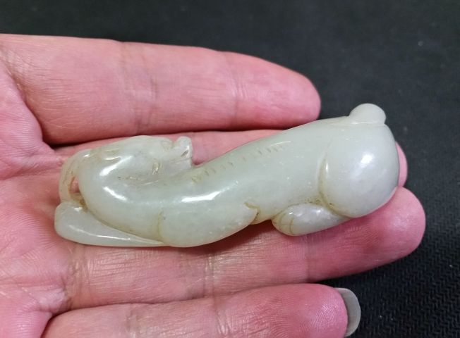 古玩玉器和田玉雕“瑞獸”拍賣,當前價格480元