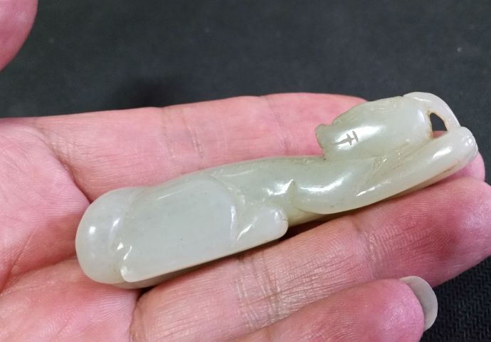 古玩玉器和田玉雕“瑞獸”拍賣,當前價格480元