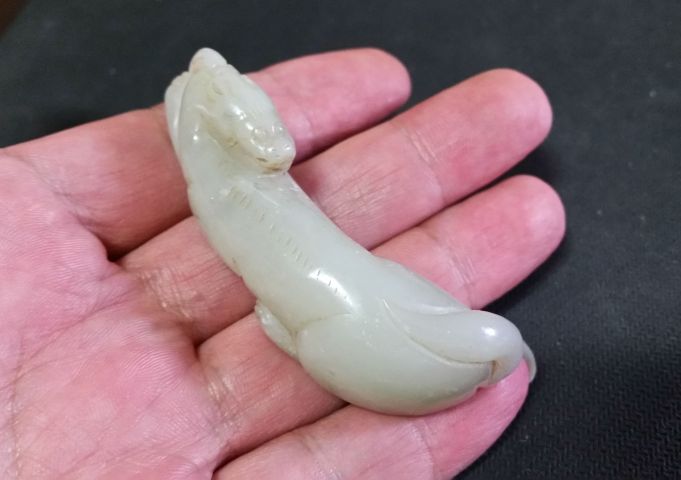 古玩玉器和田玉雕“瑞獸”拍賣,當前價格480元