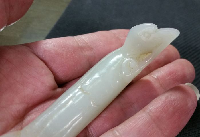 古玩玉器和田玉雕“喜鵲”拍賣,當前價格500元
