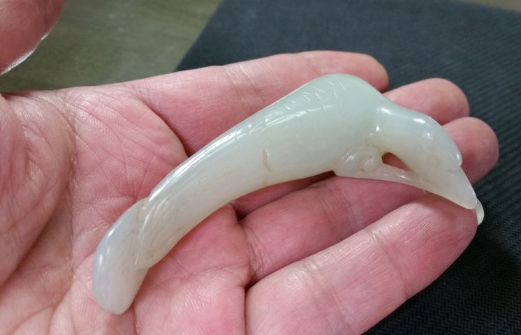 古玩玉器和田玉雕“喜鵲”拍賣,當前價格500元