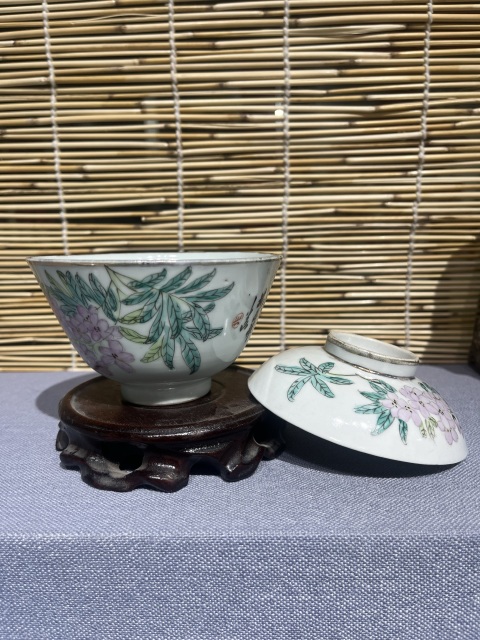 古玩陶瓷花鳥紋蓋杯拍賣,當(dāng)前價格1500元