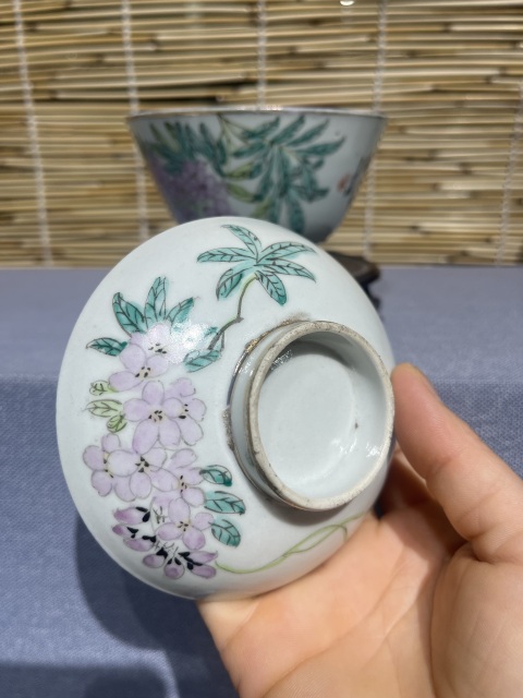 古玩陶瓷花鳥紋蓋杯拍賣,當(dāng)前價格1500元