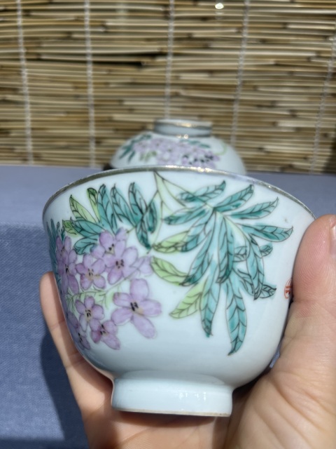 古玩陶瓷花鳥紋蓋杯拍賣,當(dāng)前價格1500元