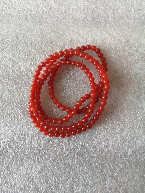 古玩玉器紅瑪瑙珠鏈拍賣,當前價格298元