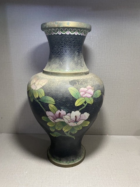 古玩雜項景泰藍賞瓶拍賣,當前價格1200元