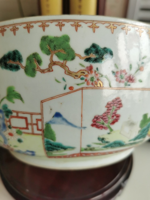 古玩陶瓷乾隆粉彩蓋缸拍賣(mài)，當(dāng)前價(jià)格4860元