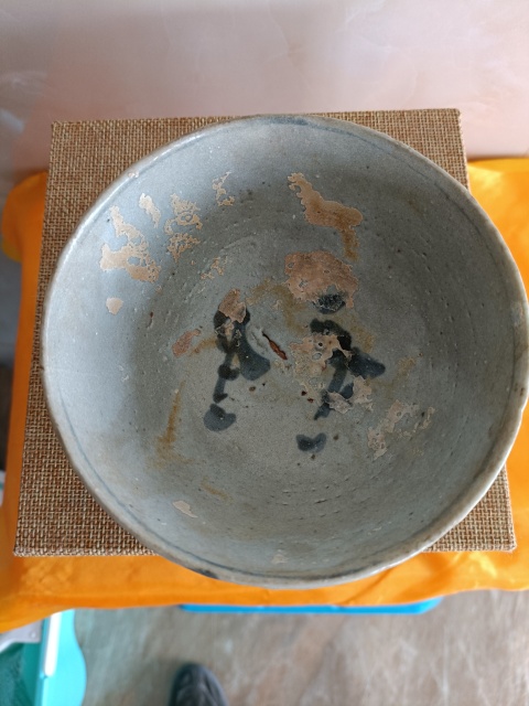 古玩陶瓷元末明初青花嬰戲圖茶盞拍賣,當前價格198元
