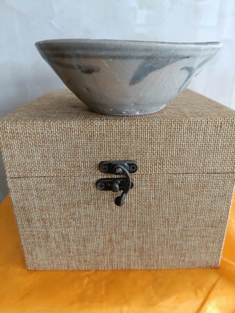 古玩陶瓷元末明初青花花卉紋茶碗拍賣,當前價格398元