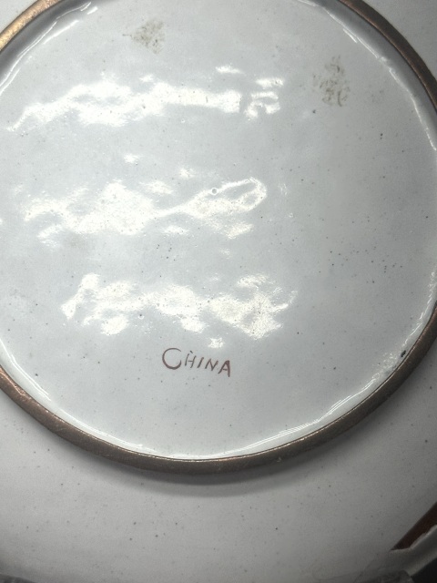古玩陶瓷民國精品銅胎畫琺瑯花卉紋盤拍賣,當前價格489元