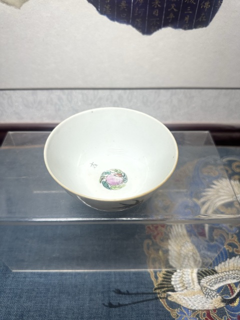 古玩陶瓷清晚期河清海晏小碗拍賣,當前價格890元
