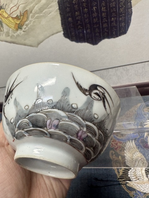 古玩陶瓷清晚期河清海晏小碗拍賣,當前價格890元