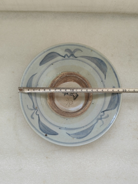 古玩陶瓷晚明青花盤拍賣，當前價格680元