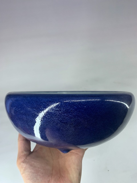 古玩陶瓷清中·霽藍釉三足爐拍賣,當前價格1000元