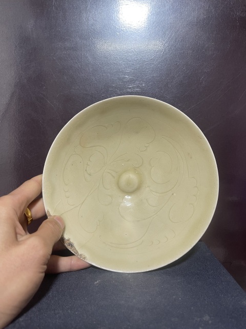 古玩陶瓷宋南定劃花斗笠碗拍賣，當前價格7500元