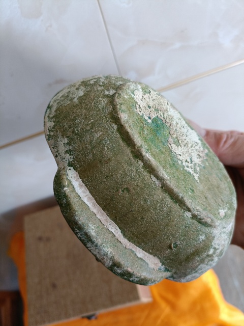 古玩陶瓷館藏級珍品漢代綠釉羽殤杯拍賣,當前價格1880元