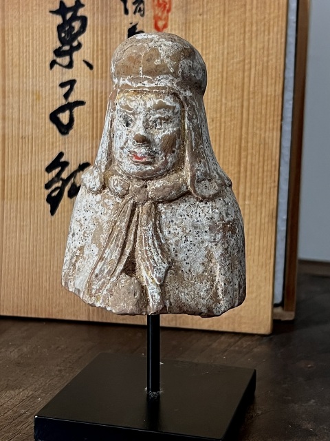 古玩陶瓷南北朝人物風帽俑拍賣，當前價格1280元