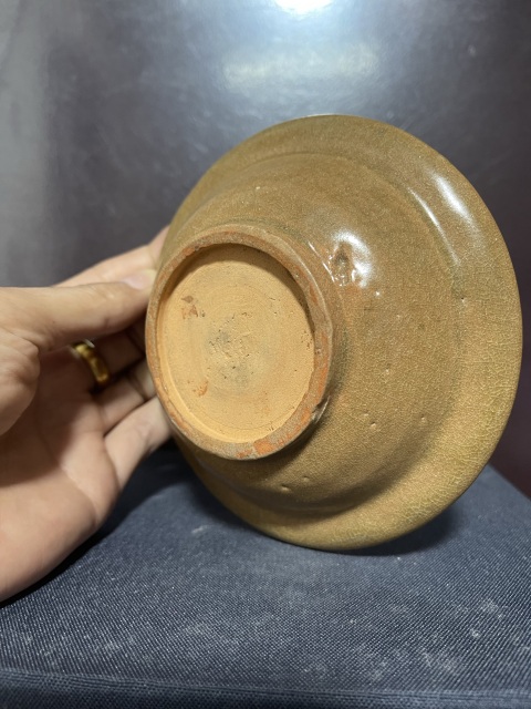 古玩陶瓷宋龍泉青瓷黃釉雙魚洗拍賣，當前價格4500元