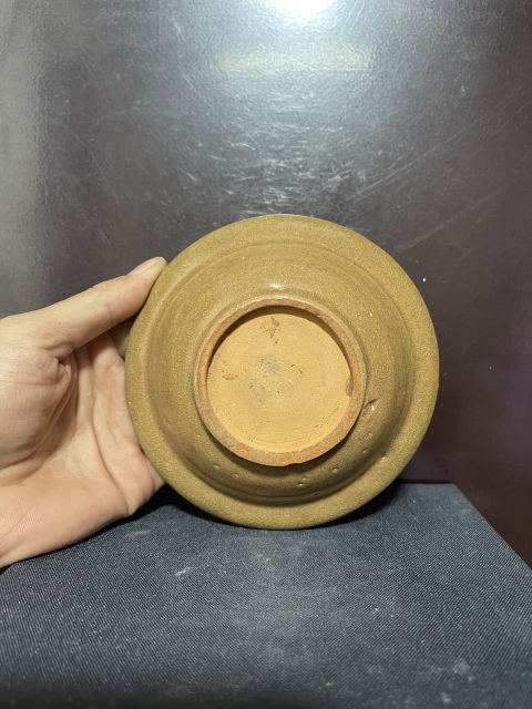 古玩陶瓷宋龍泉青瓷黃釉雙魚洗拍賣，當前價格4500元