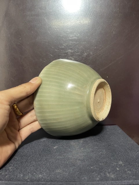 古玩陶瓷元龍泉刻仰蓮碗拍賣，當前價格5500元