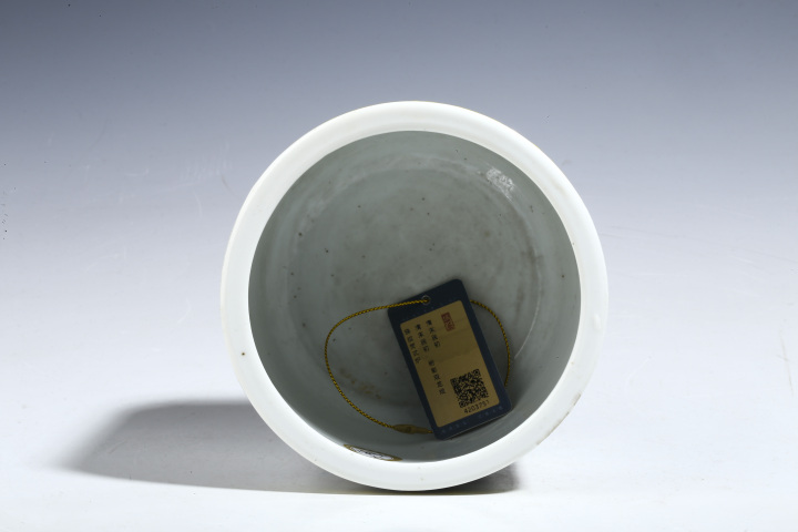 古玩陶瓷清末民初·粉彩雙龍戲珠紋筒式爐拍賣，當前價格6800元