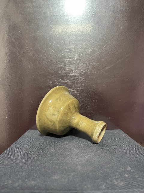 古玩陶瓷元未明初龍泉窯青釉高足杯拍賣,當前價格15500元