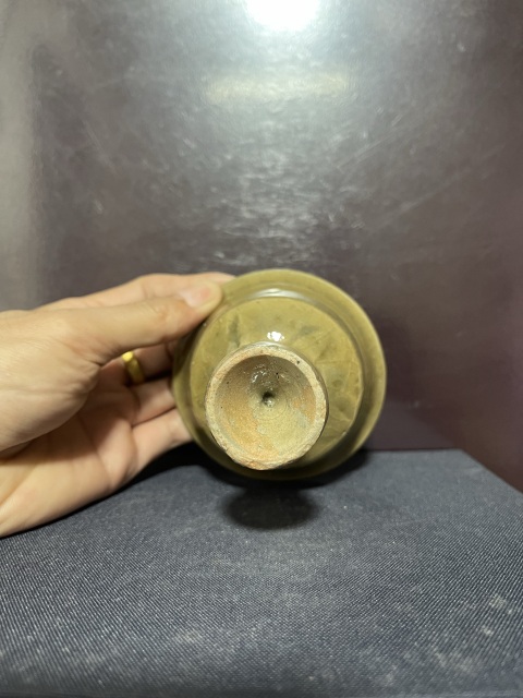 古玩陶瓷元未明初龍泉窯青釉高足杯拍賣,當前價格15500元