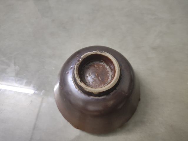 古玩陶瓷磁州窯雙色釉茶碗拍賣,當前價格488元