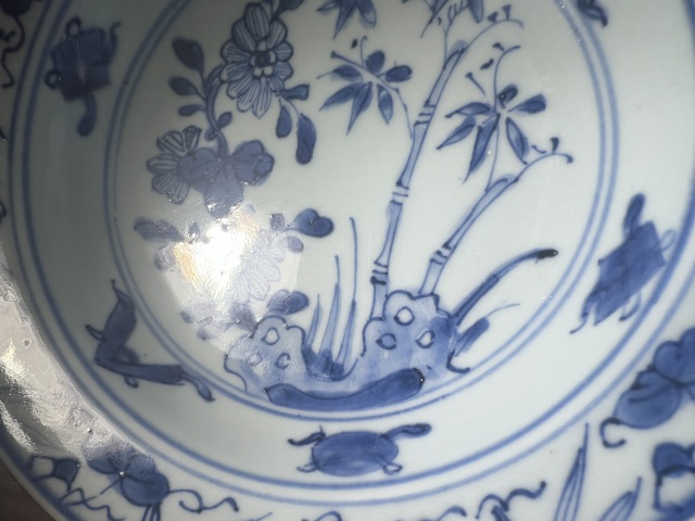 古玩陶瓷康熙 青花歲寒三友折沿盤(洗)拍賣,當前價格2280元