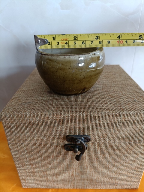 古玩陶瓷清代?褐釉筆洗拍賣，當前價格500元