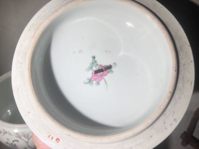 古玩陶瓷民國名家 余和昌 粉彩仕女圖粥罐拍賣，當前價格1280元