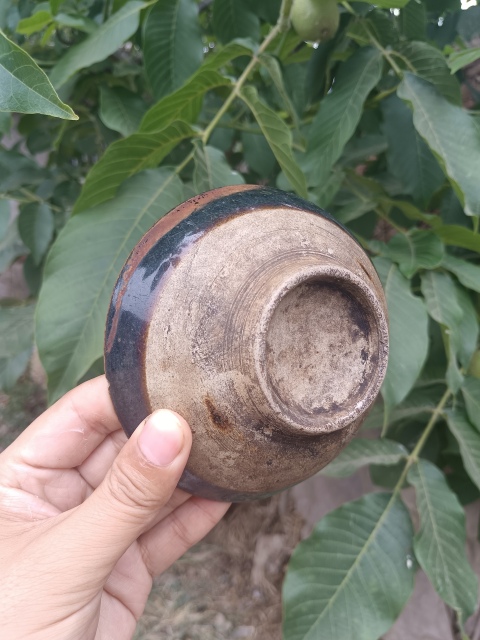 古玩陶瓷元代～磁州窯窯變黑釉茶盞拍賣，當前價格2980元