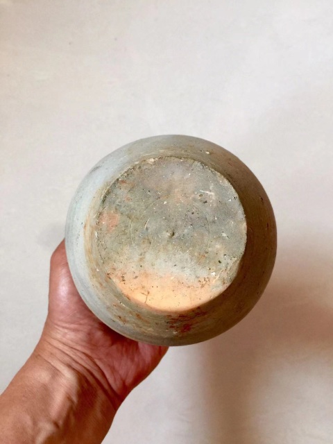 古玩陶瓷宣州窯褐釉雙耳尊拍賣，當前價格1600元