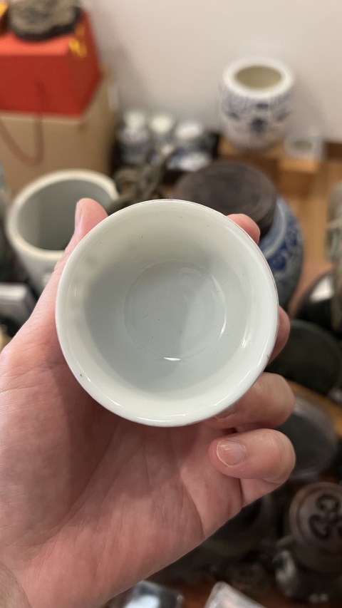 古玩陶瓷民國(guó)彩繪杯拍賣(mài)，當(dāng)前價(jià)格399元