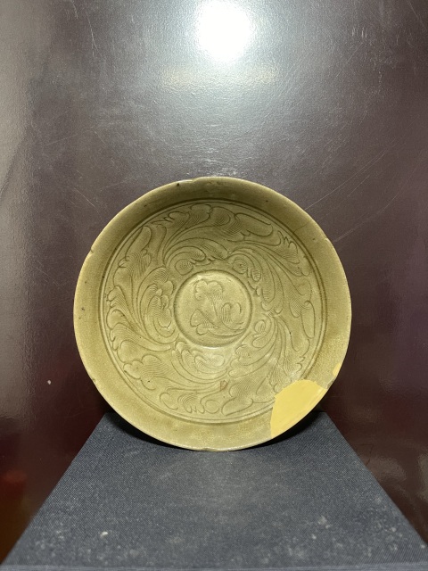 古玩陶瓷五代青釉劃花斗笠碗拍賣，當前價格6880元